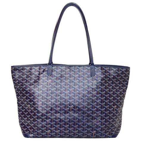 goyard navy tote reversable|goyard tote with zipper.